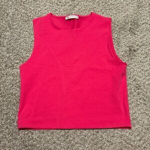 Zara Women's Bright Pink Tank Top